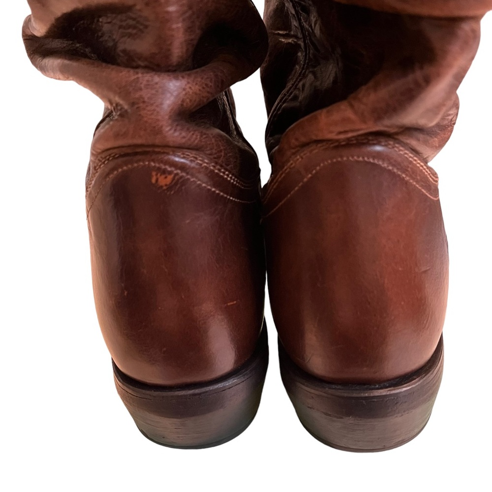 Double H Western Distressed Slouchy Boots, Sz 10 - Picture 8 of 13